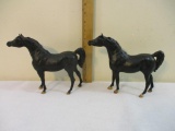 Two Black Breyer Horses, Breyer Molding Co USA, 11 oz