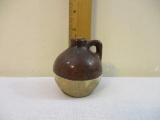 Vintage Miniature Stoneware Round Jug, 6 oz