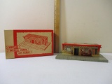 Marx Whistling Railroad Station with Canopy No 2890 in original box, Louis Marx & Co Inc, 1 lb 1 oz