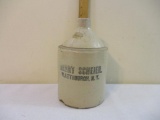 Vintage Henry Scheier Plattsburgh NY Stoneware Jug, see pictures, AS IS, 3 lbs 1 oz