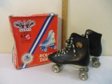 Vintage Street King The Original Outdoor Shoe Skates, Roller Derby Brand, Size 4, 4 lbs 5 oz