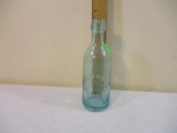 Andrew Newman Easton PA Vintage Embossed Glass Bottle, marked No. 1 on bottom, 13 oz