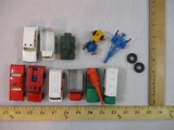 11 Miniature Diecast Cars from Lesney, Matchbox, and Hot Wheels including paramedic, Ford Tractor no