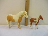 Two Breyer Textured Plastic Horses, Breyer Molding Co USA, 9 oz