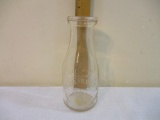 Southern Maid Inc Bristol VA Tenn Embossed One Pint Liquid Pasteurized Milk Glass Bottle, 14 oz