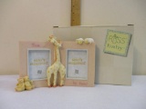 Russ Baby Noah's Menagerie Handpainted Double Frame in original box, 1 lb 1 oz