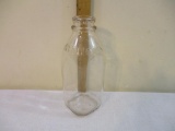 Miller's Embossed One Quart Liquid Glass Bottle, Duraglas, 1 lb 2 oz