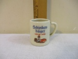 Schinken Hager Ed-Ella's Restaurant Old Tappan NJ Miniature Ceramic Mug, Bavaria, 3 oz