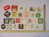 25 Assorted Beer and Bar Coasters including Perrier, Stella Artois, Canada Dry Ginger Ale, and more,