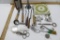 Vintage Kitchen Items including E.J. Laubach Nazareth PA Can Opener, Cream Top Ladle