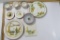 Stangl Dishes to include Golden Blossom Tidbit Plate and Trivet, Garland small bowl, Golden Grape