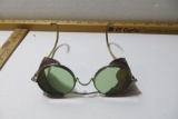 Steampunk Glasses with leather sides