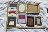 Five Picture Frames and assortment of mats