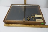 Locking Table Top Display case with lock and key, plexi glass top