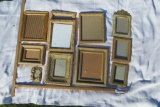 11 picture frames, mainly 8 x 10 and 5 x 7
