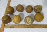 Eight Old Baseballs, various conditions