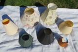 Seven Lampshades of various sizes