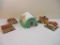 Styrofoam Train Display Mountain Tunnel and Four HO Scale Plastic Houses from Jouef and more, 1 lb