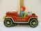 Battery Operated Tin Fire Truck, made in China, 1 lb 6 oz