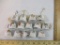 14 Vintage Japan Porcelain Christmas Bells, 11 oz