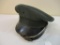 Vintage Olive Drab Military Uniform Hat, 9 oz