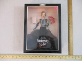 40th Anniversary Barbie, sealed, replica doll inside is detached from packaging, 1999 Barbie