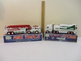 Two Hess Trucks: 1999 Toy Truck and Space Shuttle with Satellite and 2000 Fire Truck, in original