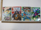 Four Marvel Comics: The Uncanny X-Men No. 286 Mar 1992, Captain America No. 407 Late Sept 1992,
