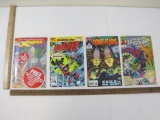Four Marvel Comics: X-Force No. 1 Aug 1991 (sealed with trading card), Daredevil Annual No. 8 1992,