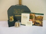 Harmony Kingdom 1998 Royal Watch Club Kit with cat pin and Mutton Chops Figural Trinket Box, made in