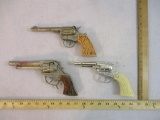 Three Vintage Cap Guns including Smoky Joe, Hubley Cowpoke and more, 1 lb 4 oz
