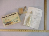 Ship in a Bottle Kit, America 1851, in original box, Woodkrafter Kits No. 202, 13 oz