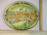 Anheuser-Busch Brewing Ass'n St. Louis MO Metal Oval Serving Tray, Anheuser-Busch official product,