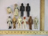 Lot of Vintage Star Wars Figures: Darth Vader, Luke Skywalker, Stormtrooper, Chewbacca, C3PO and