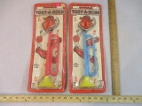 Two Vintage Carnival's Toot-A-Horn Kids Plastic Trumpets, 1977, 6 oz