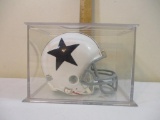Riddell 3 5/8 Dallas Cowboys Helmet in Plastic Display Case, 0687, 1 lb 9 oz