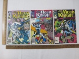 Three Moon Knight Comic Books: Nos. 5-7 October-Mid Nov 1989, 6 oz