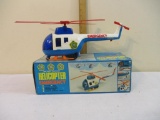 Battery Powered Helicopter Emergency, in original box, Joseph International, made in Hong Kong, 1 lb