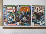 Three Star Wars Comic Books Nos. 1-3 July-Sept 1977, comics have minor wear see pictures, 5 oz