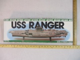 USS Ranger US Navy Super Carrier Aircraft Carrier Plastic Model Kit by Advent, inner bag with parts