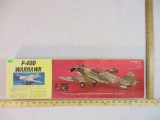 P-40D Warhawk Balsa Wood Model Kit, Sterling Models Inc, unassembled in original box, 1 lb