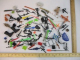 Large Lot of Assorted Action Figure Accessories and Weapons, 9 oz