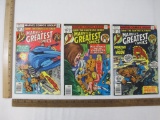 Three Marvel's Greatest Comics Starring the Fantastic Four: No. 76 Mar 1978, No. 77 May 1978 and No.