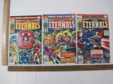 Three The Eternals Comic Books: No. 5 Nov 1976, No. 6 Dec 1976, and No. 11 May 1977, 5 oz