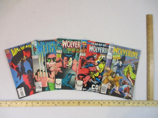 Five Marvel Comics: Wolverine #88 December 1994, Wolverine #59 August 1992, Wolverine #11 Early