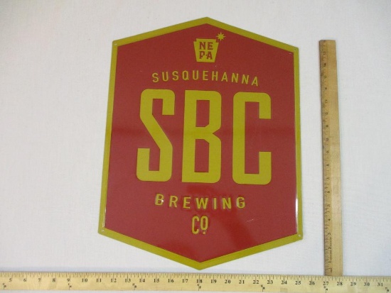 NEPA SBC Susquehanna Brewing Co Metal Sign, 10 oz