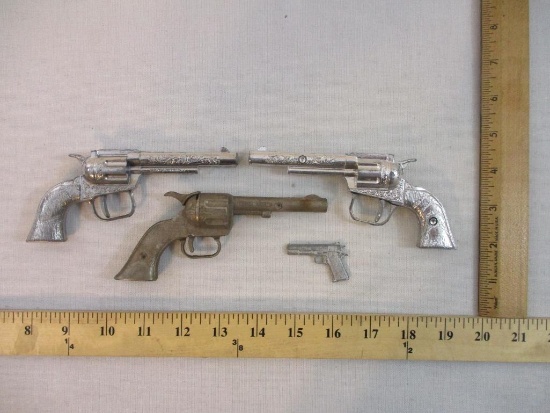 4 Toy Guns including Hubley Pal Cap Gun, 2 Esquire Amsterdam NY Cap Guns and more, 8 oz