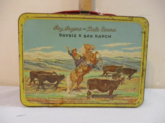 Roy Rogers and Dale Evans Double R Bar Ranch Metal Lunchbox, The American Thermos Bottle Co., see