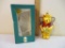 1998 Pooh Blown Glass Ornament, Midwest of Cannon Falls, in original box, 5 oz