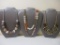 Three Chunky Fashion Necklaces including stone necklace and more, 9 oz
